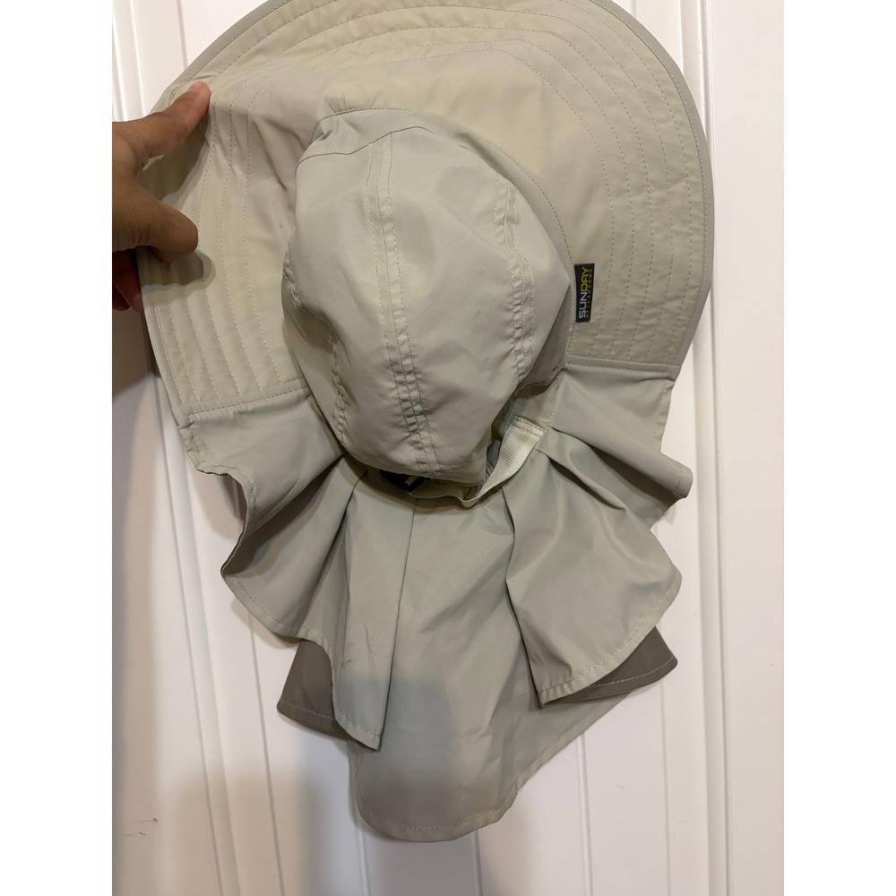 Sunday Afternoons Adventure Hat Tan Cream Sun Protection Hiking Neck Flap OS